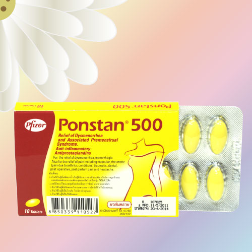 ポンスタン (Ponstan) 500mg 30錠 (10錠x3シート)