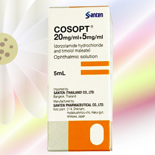 コソプト配合点眼液 (Cosopt) 20mg/ml+5mg/ml 5mL 3本