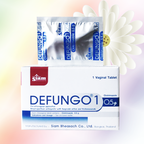 クロトリマゾール膣錠 (Defungo 1) 0.5g 4錠 (1錠x4箱)