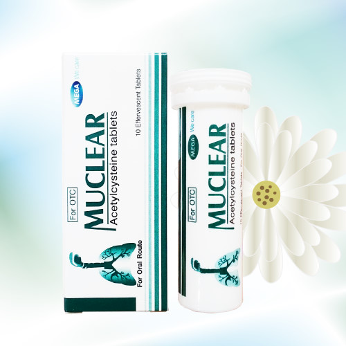 Muclear (アセチルシステイン) 600mg 30錠 (10錠x3箱)