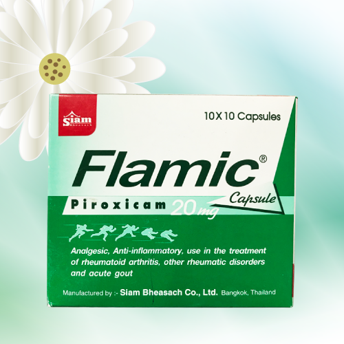 Flamic (ピロキシカムカプセル) 20mg 30カプセル (3シート)