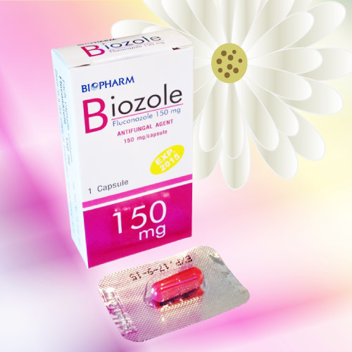 Biozole (フルコナゾール) 150mg 2カプセル (1カプセルx2シート)