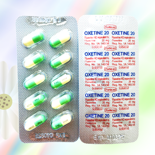 オキセチンカプセル (Oxetine 20 Capsules) 20mg 100カプセル (10カプセルx10シート)