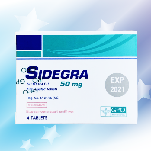 シデグラ (Sidegra) 50mg 4錠 (1箱)