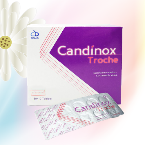 クロトリマゾールトローチ (Candinox Troche) 10mg 50錠 (10錠x5シート)