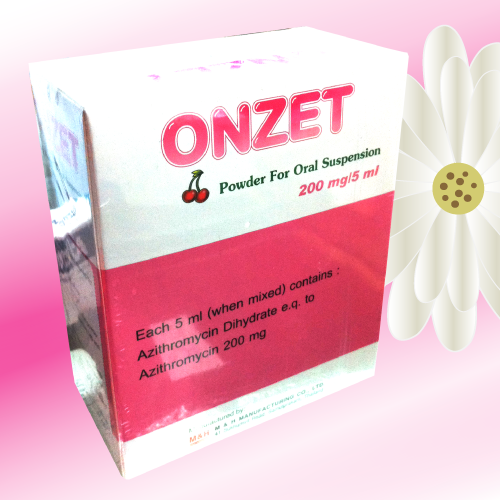 Onzet (アジスロマイシンパウダー) 200mg/5ml 2箱